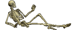 skeleton laying